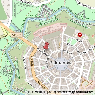 Mappa Via Udine, 27A, 33057 Palmanova, Udine (Friuli-Venezia Giulia)