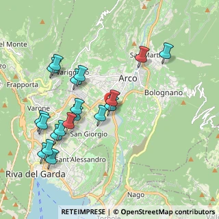 Mappa Via Moro Aldo, 38062 Arco TN, Italia (2.09789)
