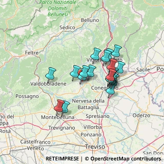 Mappa Via Attilio Ed Emilio Fontana, 31053 Pieve di Soligo TV, Italia (10.603)