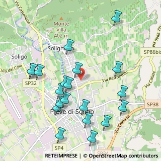 Mappa Via Attilio Ed Emilio Fontana, 31053 Pieve di Soligo TV, Italia (1.1055)