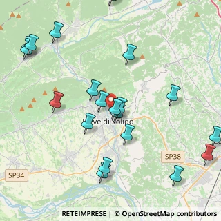 Mappa Via Attilio Ed Emilio Fontana, 31053 Pieve di Soligo TV, Italia (4.8405)
