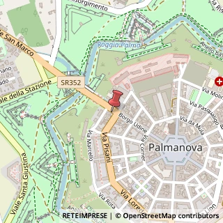 Mappa Borgo Udine, 50, 33057 Palmanova, Udine (Friuli-Venezia Giulia)