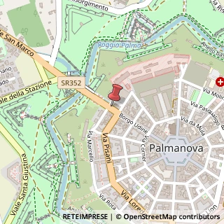 Mappa Borgo Udine, 61, 33057 Palmanova, Udine (Friuli-Venezia Giulia)