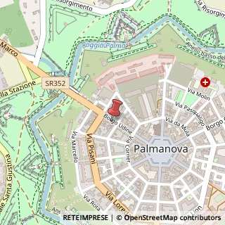 Mappa Borgo Udine, 33057 Palmanova, Udine (Friuli-Venezia Giulia)
