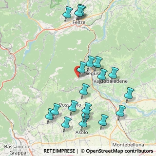 Mappa Via San Lucia, 32031 Alano di Piave BL, Italia (9.232)