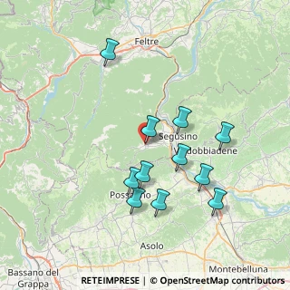 Mappa Via San Lucia, 32031 Alano di Piave BL, Italia (6.96273)