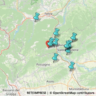 Mappa Via San Lucia, 32031 Alano di Piave BL, Italia (6.07154)