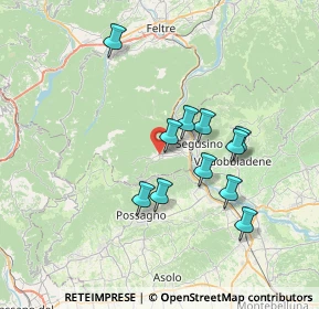 Mappa Via San Lucia, 32031 Alano di Piave BL, Italia (6.20455)