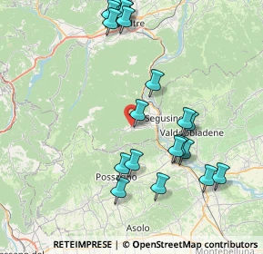 Mappa Via Santa Lucia, 32031 Alano di Piave BL, Italia (8.6925)
