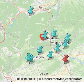 Mappa Via Santa Lucia, 32031 Alano di Piave BL, Italia (7.8325)
