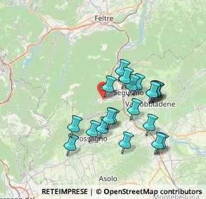 Mappa Via Santa Lucia, 32031 Alano di Piave BL, Italia (6.474)