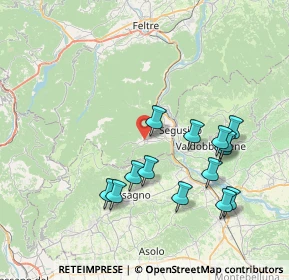 Mappa Via San Lucia, 32031 Alano di Piave BL, Italia (7.66857)