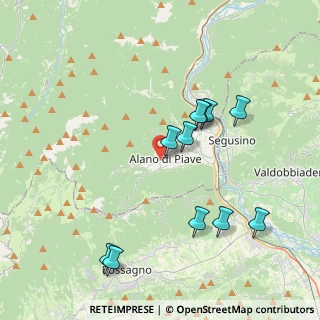 Mappa Via San Lucia, 32031 Alano di Piave BL, Italia (3.92545)