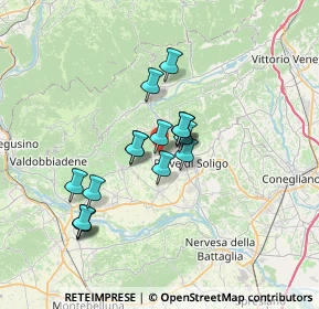 Mappa Via Monchera, 31010 Farra di Soligo TV, Italia (5.25938)