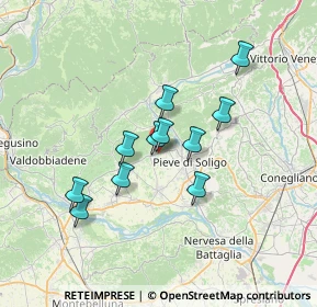 Mappa Via Monchera, 31010 Farra di Soligo TV, Italia (5.52091)