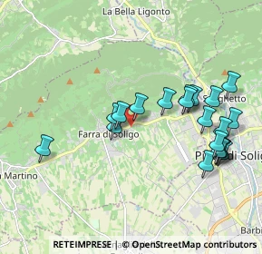 Mappa Via Monchera, 31010 Farra di Soligo TV, Italia (1.9825)
