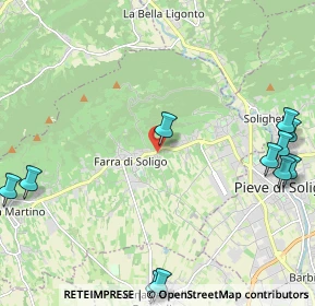 Mappa Via Monchera, 31010 Farra di Soligo TV, Italia (2.99091)
