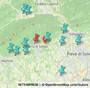 Mappa Via Monchera, 31010 Farra di Soligo TV, Italia (2.14333)