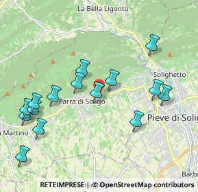 Mappa Via Monchera, 31010 Farra di Soligo TV, Italia (2.172)