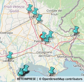 Mappa Via Borgo Cividale, 33057 Palmanova UD, Italia (22.7965)