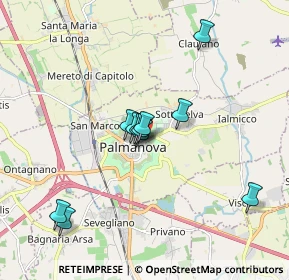 Mappa Via Borgo Cividale, 33057 Palmanova UD, Italia (1.44091)