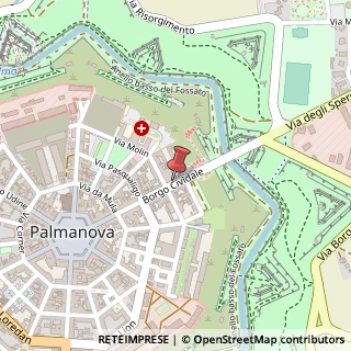 Mappa Borgo Cividale, 38, 33057 Palmanova, Udine (Friuli-Venezia Giulia)