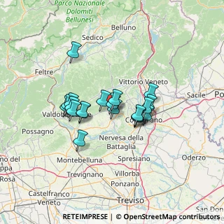 Mappa Via Attilio Fontana, 31053 Pieve di Soligo TV, Italia (10.0405)