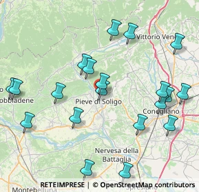 Mappa Via Attilio Fontana, 31053 Pieve di Soligo TV, Italia (9.1345)