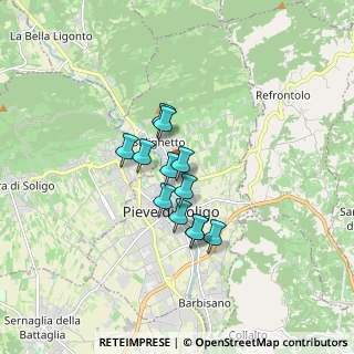 Mappa Via Attilio Fontana, 31053 Pieve di Soligo TV, Italia (1.13667)