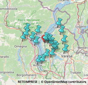 Mappa Via E. Toti, 21014 Laveno-Mombello VA, Italia (10.181)