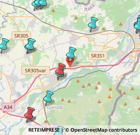 Mappa Via del Filatoio, 34072 Farra d'Isonzo GO, Italia (6.3405)