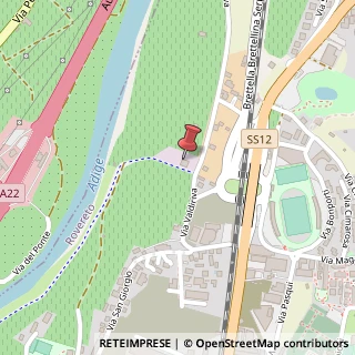 Mappa Via Valdiriva, 10, 38068 Rovereto, Trento (Trentino-Alto Adige)