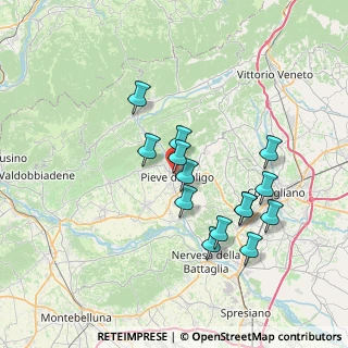 Mappa Via Giuseppe Mazzini, 31053 Pieve di Soligo TV, Italia (6.58214)
