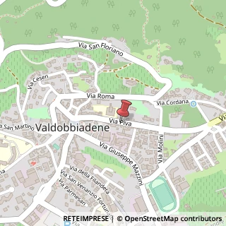 Mappa Via Piva, 58, 31049 Valdobbiadene, Treviso (Veneto)
