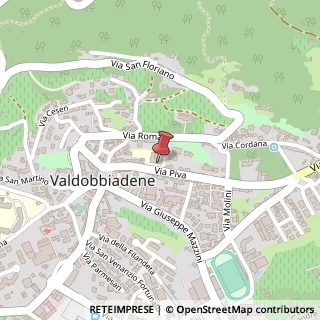 Mappa Via Piva, 53, 31049 Valdobbiadene, Treviso (Veneto)