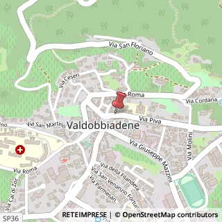 Mappa Via Piva, 27, 31049 Valdobbiadene, Treviso (Veneto)