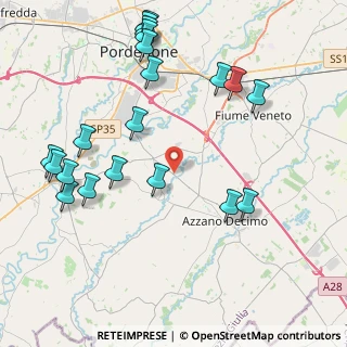 Mappa Str. della Muzzila, 33082 Azzano decimo PN, Italia (4.8505)