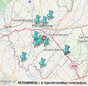 Mappa Via Chiavornere Sopra, 33082 Azzano Decimo PN, Italia (6.08818)