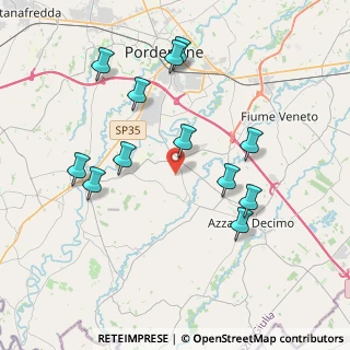Mappa Via Chiavornere Sopra, 33082 Azzano Decimo PN, Italia (3.89917)