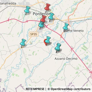 Mappa Via Chiavornere Sopra, 33082 Azzano Decimo PN, Italia (3.78091)