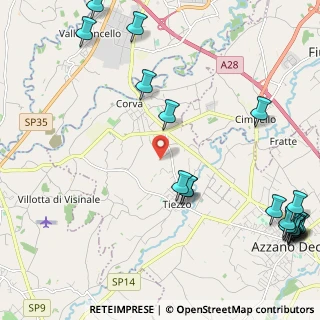 Mappa Via Chiavornere Sopra, 33082 Azzano Decimo PN, Italia (3.187)