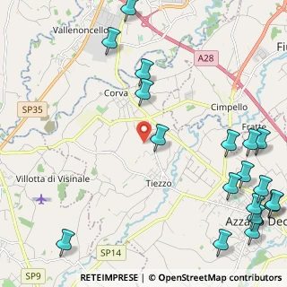 Mappa Via Chiavornere Sopra, 33082 Azzano Decimo PN, Italia (3.21444)
