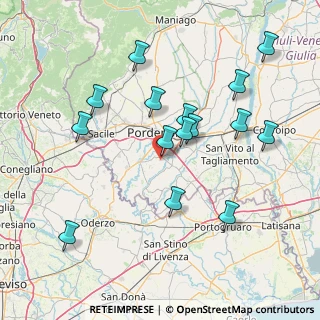 Mappa Via Chiavornere Sopra, 33082 Azzano Decimo PN, Italia (15.508)