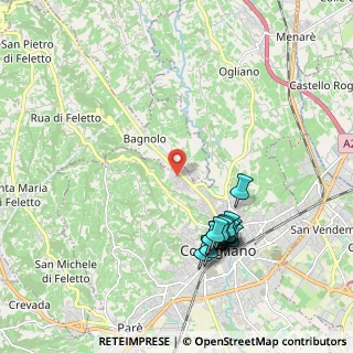 Mappa Via Monte Tofane, 31015 Conegliano TV, Italia (2.08357)