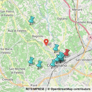 Mappa Via Monte Tofane, 31015 Conegliano TV, Italia (2.02091)