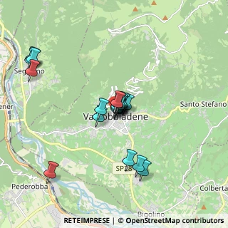 Mappa Viale della Vittoria, 31049 Valdobbiadene TV, Italia (1.4045)