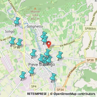 Mappa Via Monte Antelao, 31053 Pieve di Soligo TV, Italia (1.04571)