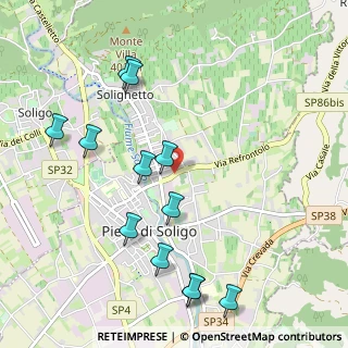 Mappa Via Monte Antelao, 31053 Pieve di Soligo TV, Italia (1.15083)