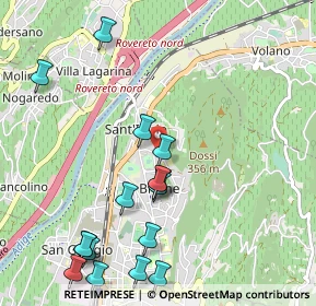 Mappa Via Salvetti, 38068 Rovereto TN, Italia (1.24125)