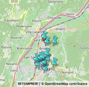 Mappa Via Salvetti, 38068 Rovereto TN, Italia (1.57692)